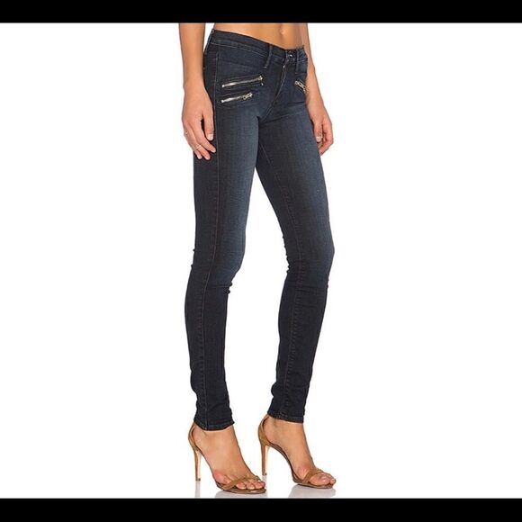 BLACK ORCHID BILLIE ZIPPER SKINNY JEAN IN THUNDER - Picture 2 of 8